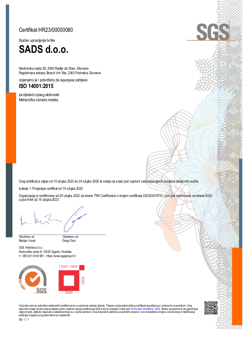 VARcert certificate